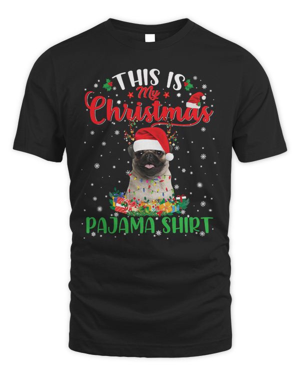 Pug Lover Christmas Pajama Funny Dog Lover Xmas 147 Pugs Dog