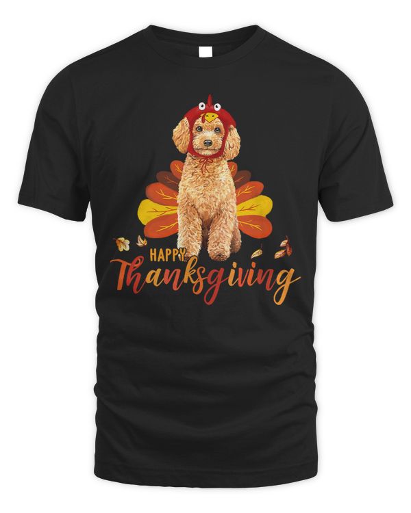 Poodles Turkey Costume Happy Thanksgiving Dog Lover 116 Poodle dog