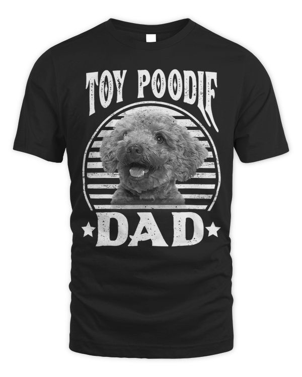 Poodles Mens Toy Poodle Dad Retro Happy Fathers Day 135 Poodle dog