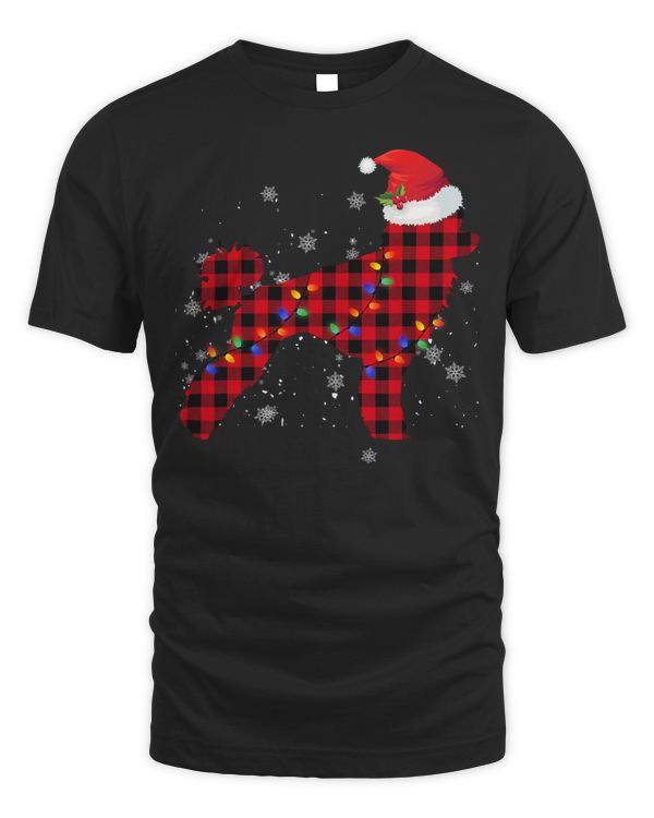 Poodles Pajamas Red Buffalo Plaid Poodle Dog Merry Christmas 324 Poodle dog