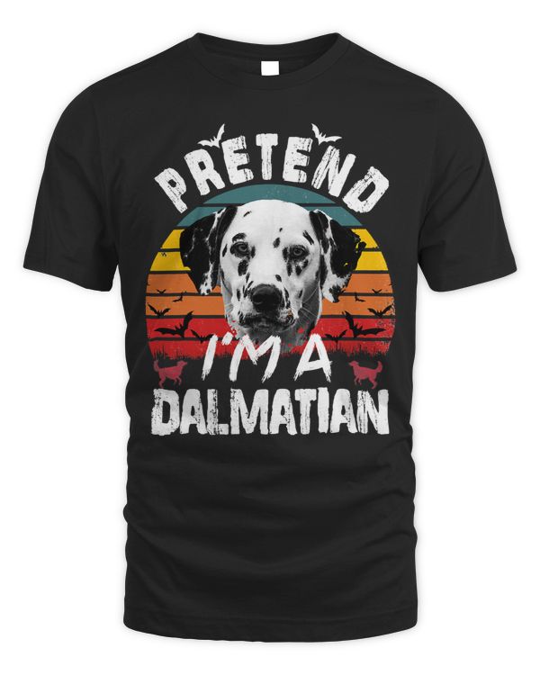 Dalmatian Pretend Im A Dalmatian Costume Funny Halloween Party 74 Dog Lover Dalmatians Dog