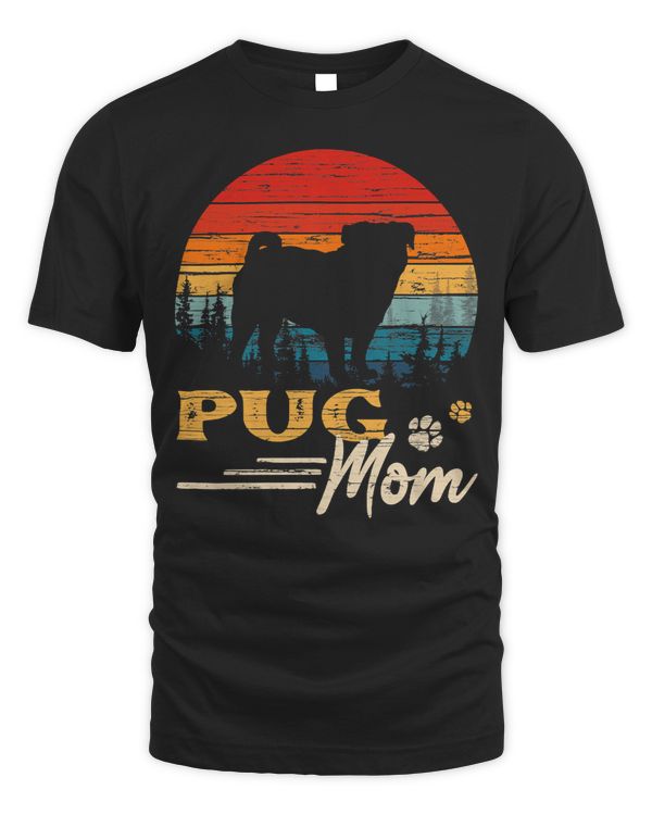 Pug Lover Vintage Pug Mom Dog Lover Mothers Day 88 Pugs Dog