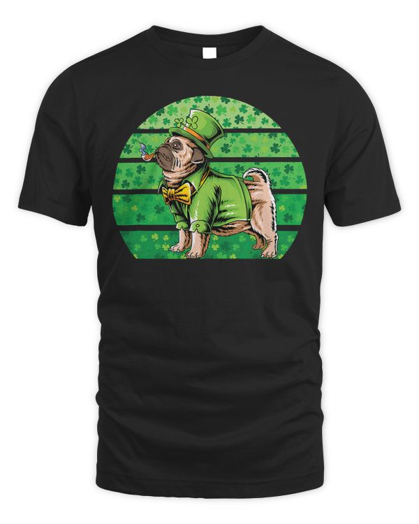 Pug Lover St Patricks Day Green Irish Shamrock St Patrick Pugs Dog 273 Pugs Dog