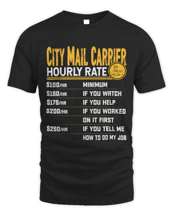 City Mail Carrier Hourly Rate Postal Worker Postman Mailman 1