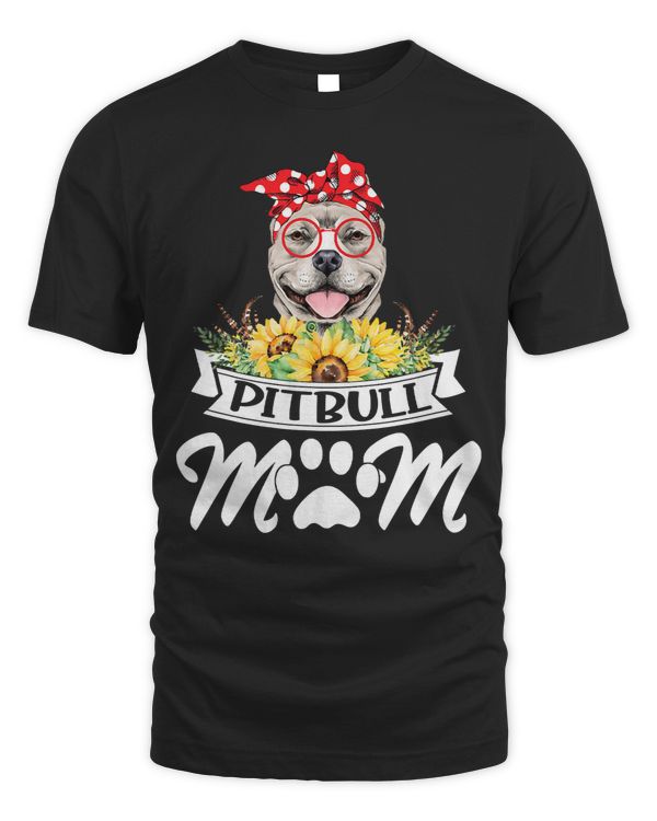 Bully Lover Dog MomSunflower Pittie Mothers Day 115 Pitbull Dog