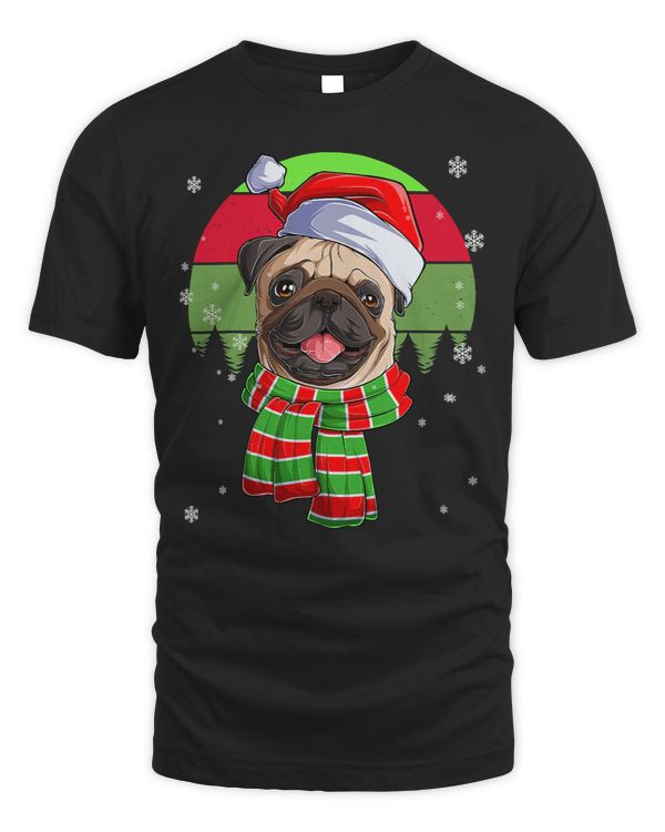 Pug Lover Santa Breed Christmas Pajama Funny Men Women kids PJ 293 Pugs Dog