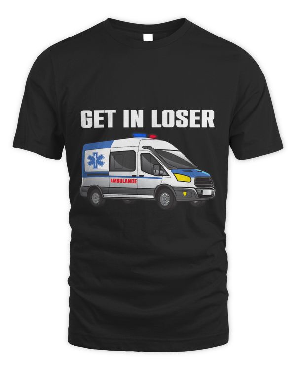 Funny Ambulance Art For Men Women Kids EMT Ambulance Vehicle