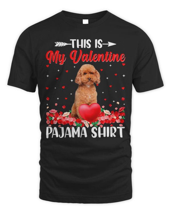 Poodles This Is My Poodle Dog Valentines Hearts Puppy Lover 116 Poodle dog