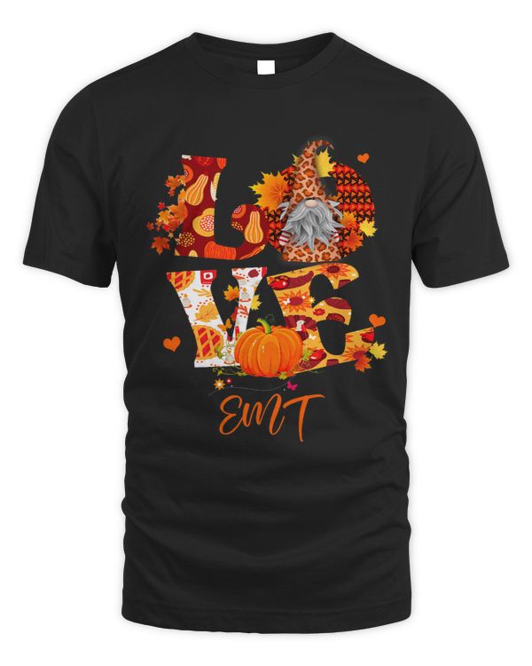 Fall Leopard LOVE Gnome EMT Thanksgiving