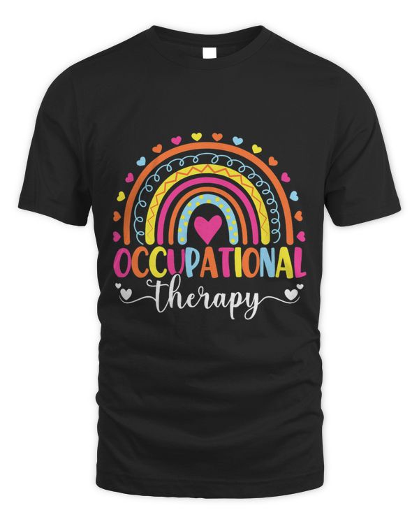 Occupational Therapy OT Month Therapist Boho Rainbow