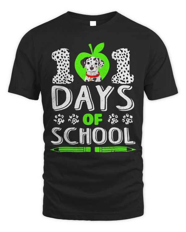 Funny Dalmatian 101 Days Of School Dalmatian 100th Smarter Student Dalmatians Dog
