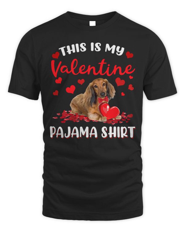 Wiener This Is My Valentine Pajama Lover Mens Womens 10 Dachshund Doxie