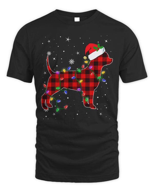 Chihuahuas Red Buffalo Plaid Matching Chihuahua Christmas Tree Lights 156 Chihuahua Dog