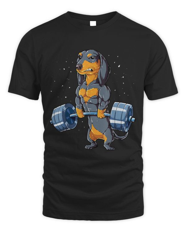Wiener Weightlifting Funny Deadlift Men Fitness Gym Gift Dachshund Doxie