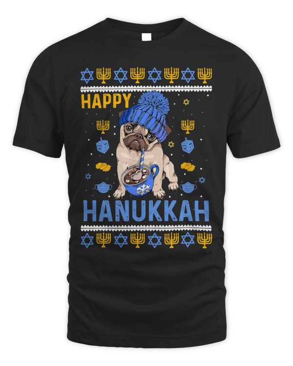 Pug Lover Jewish Menorah Hat Chanukah Hanukkah Jewish Xmas Pre 281 Pugs Dog