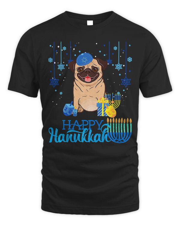 Pug Lover Jewish Menorah Hat Chanukah Hanukkah Jewish Xmas Pre 307 Pugs Dog
