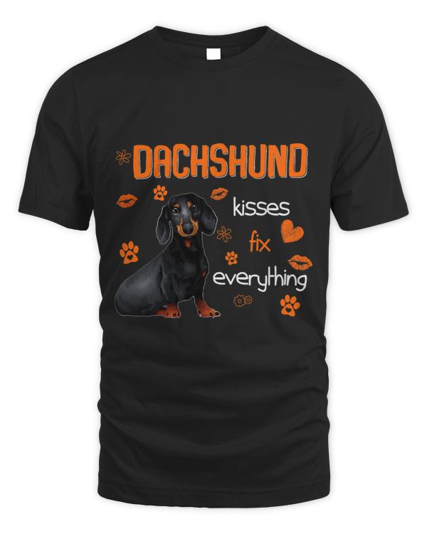 Wiener Kisses Fix Everything Inspiration Motivation Dachshund Doxie