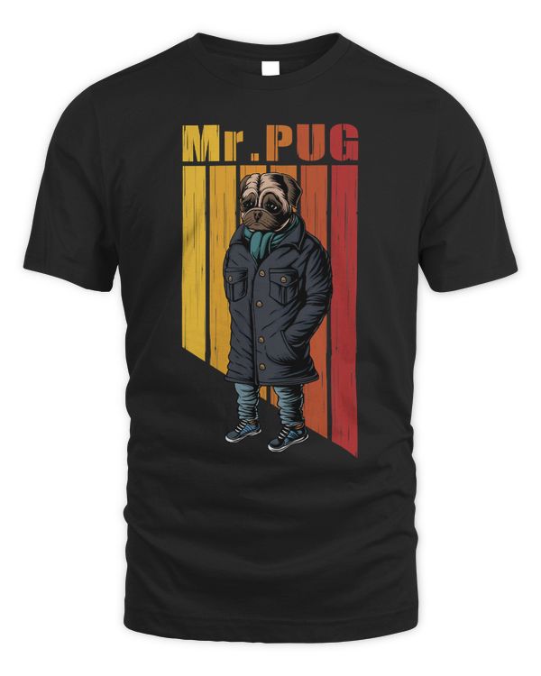 Pug Lover Vintage Retro Dog Lover 213 Pugs Dog