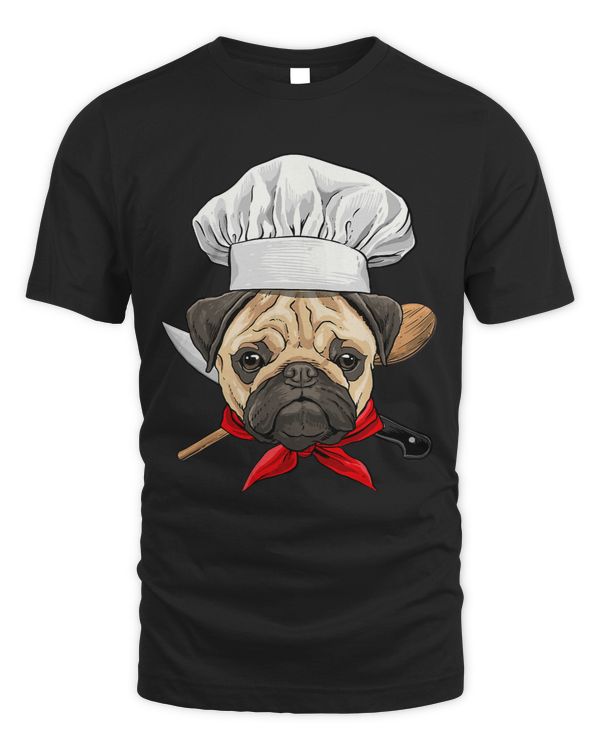 Pug Lover Chef Dog Cooking Baking Lover 471 Pugs Dog
