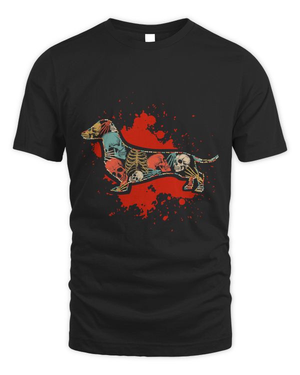 Wiener Halloween Dachshund Weenie Wiener Doxie Sausage Dog Skeleton 267 Dachshund Doxie