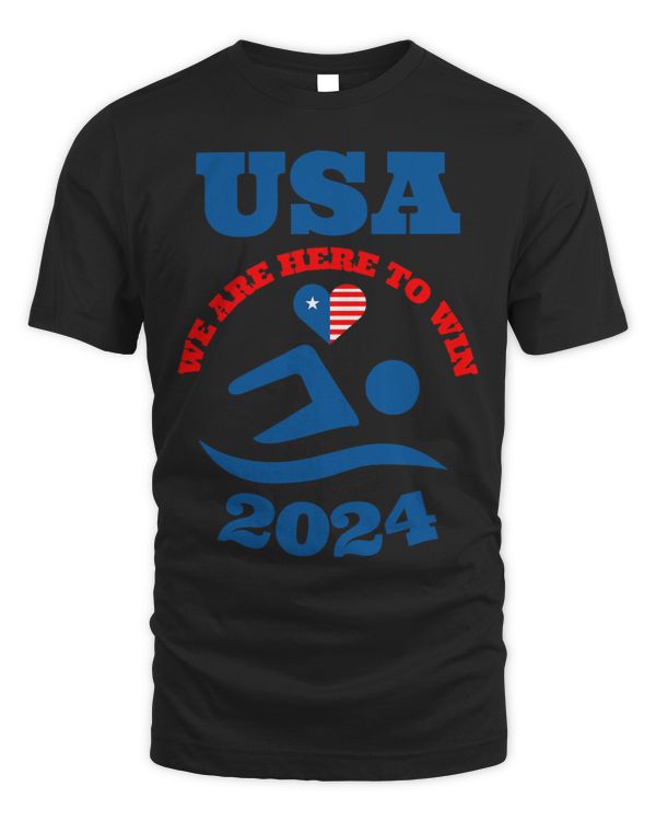 USA 2024 Summer Games Shirt American Sport 2024 Swimming 1
