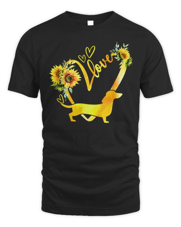 Wiener Love Dachshund Sunflower For Dog Lover 92 Dachshund Doxie