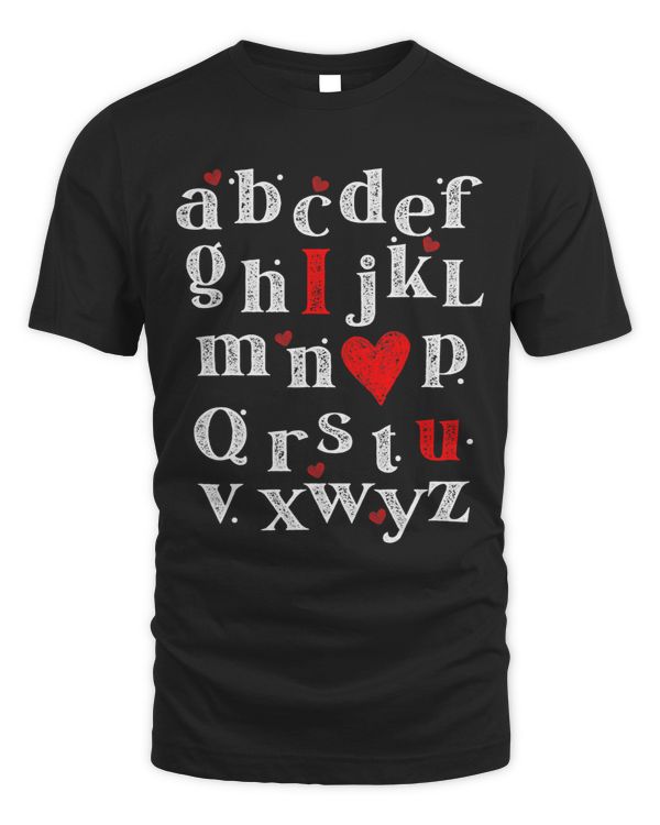 ABC Alphabet I Love You English Teacher Valentines Day
