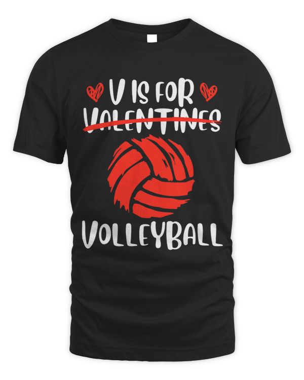 V is for Volleyball Valentine Love Valentines Day 1