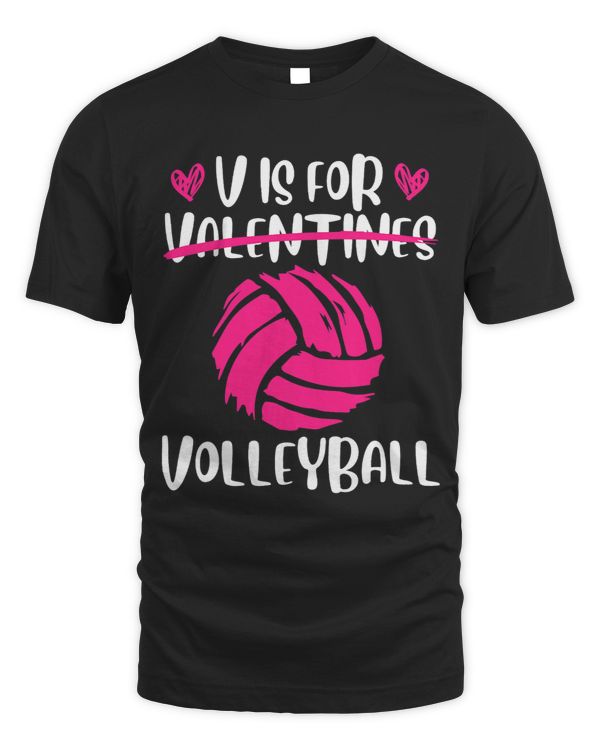V is for Volleyball Valentine Love Valentines Day