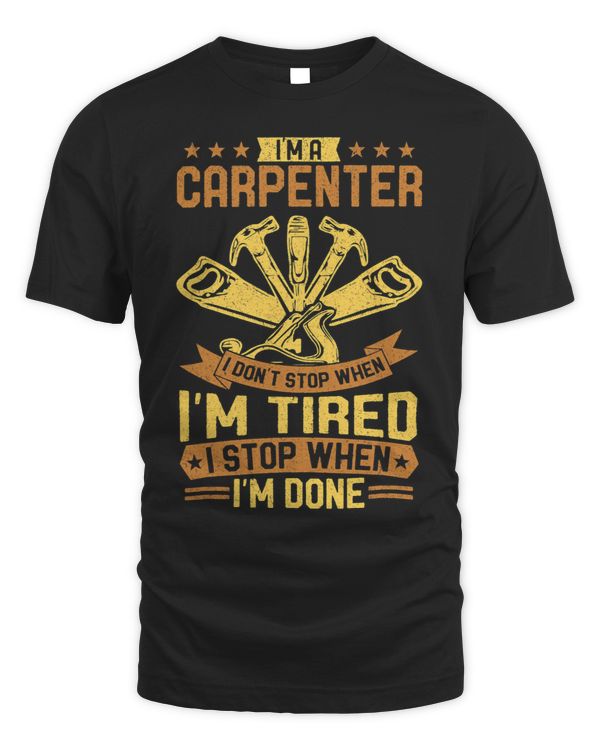 I Stop Whem Im Done Funny Woodworking Carpentery Mens