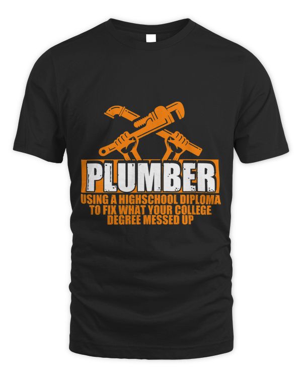 Plumber Using Highschool Diploma Tradesman Pipefitter
