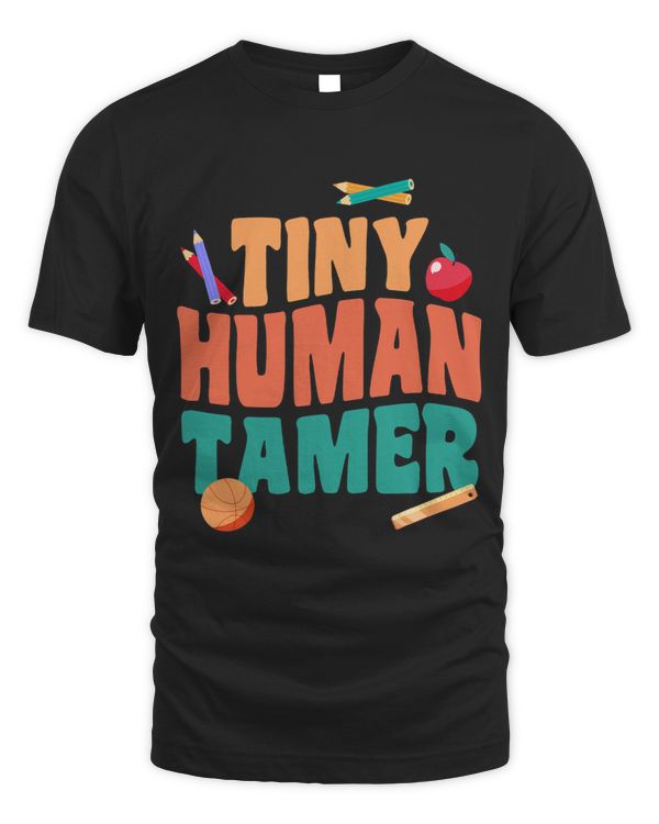 Tiny Human Tamer Mothers Day Teachers Vintage Teacher Mom