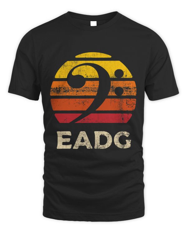 EADG Bass Clef Sunset Bassist Bass Player Gifts