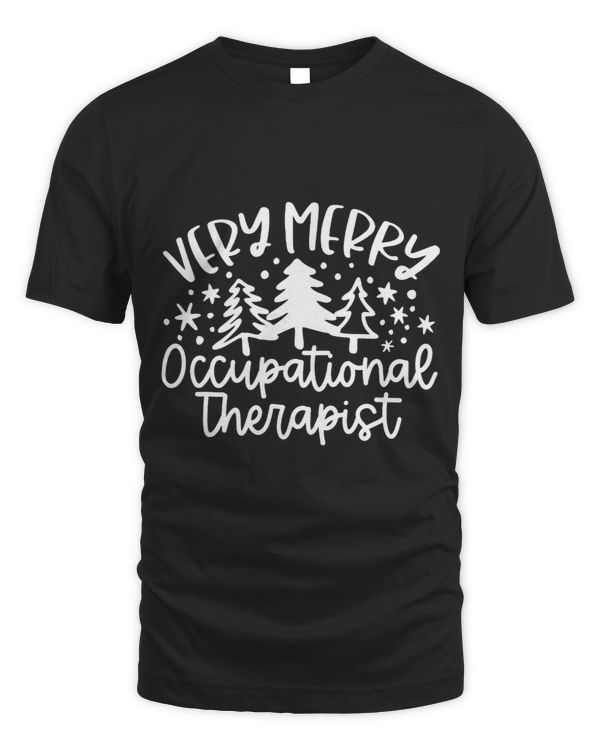 Very Merry Occupational Therapist Funny OT Squad Christmas