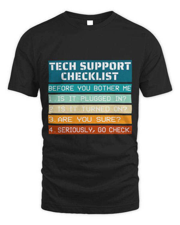 Tech Support Checklist before you bother me IT Tech Humor