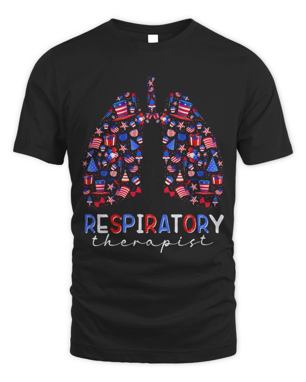 American Flag RT Respiratory Therapist 4th Of July
