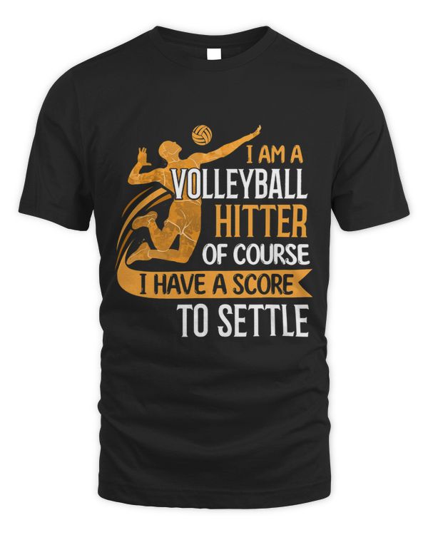 Vintage Im A Volleyball Hitter Of Course I Have Score Sport