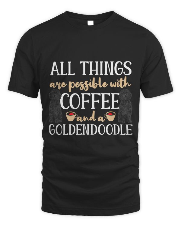Black Goldendoodle dog Coffee Doodle Dog Doodle Dog