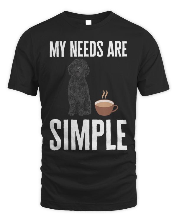 Black Goldendoodle dog Coffee My Needs Are Simple Doodle Doodle Dog