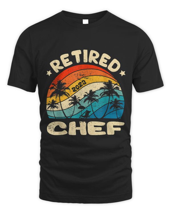 Retro Retired Chef Vintage Retirement Worked