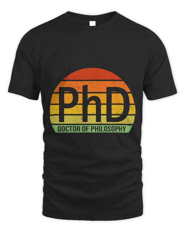 PhD doctor of philosophy graduate vintage graphic retro