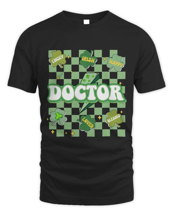 Lucky Doctor Conversation Shamrocks Pattys Day Groovy