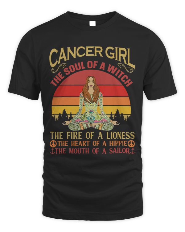 Cancer Girl Zodiac Funny Astrology Retro Vintage