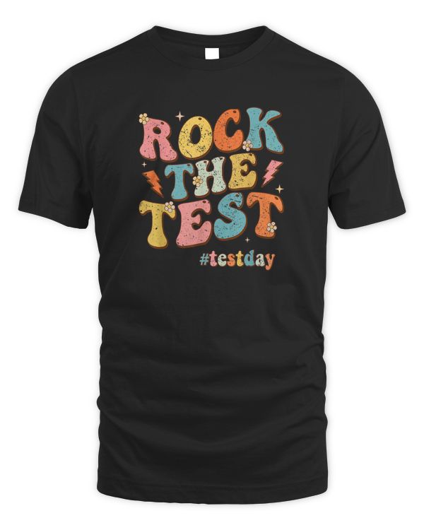 Rock The Test Testing Day Motivational Teacher Student