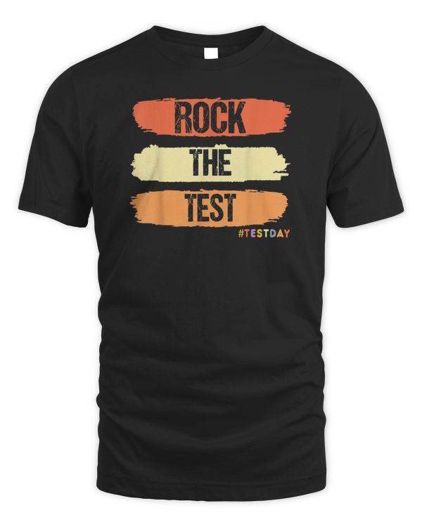 Rock The Test Testing Day Retro Motivational Teacher Student_2