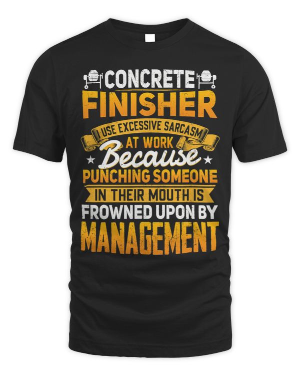 Concrete Finisher Shirt Construction Worker