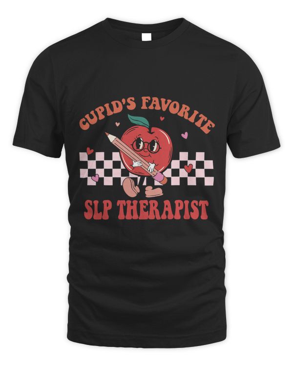 Cupids Favorite SLP Therapist Retro Groovy Valentines Day