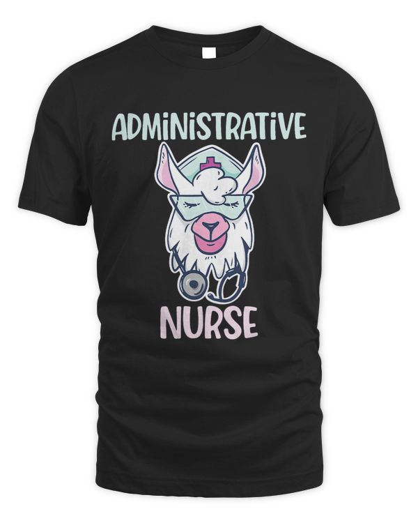 Womens Administrative Nurse Cartoon Llama Nursing