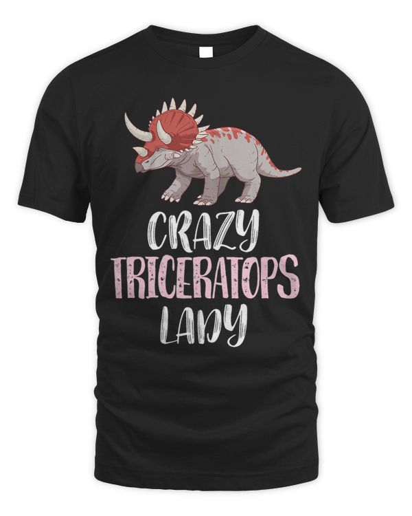 Crazy Triceratops Lady – Cute Triceratops Lovers