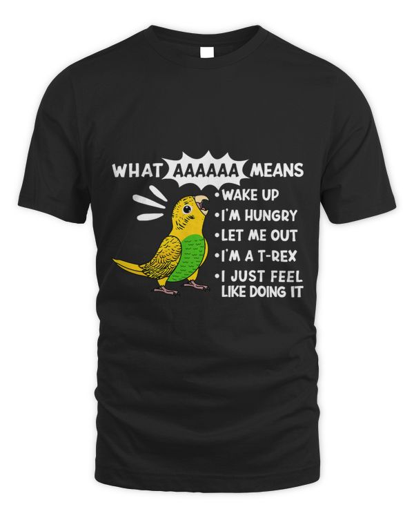 What AAAAAA Means I Screaming Yellow Budgie Budgerigar